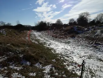 De Panne in de sneeuw (België)